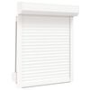 vidaXL Obturator rulant Manual Alb 80 x 100 cm Aluminiu și Poliuretan