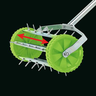 Draper Tools Aerator pentru gazon cu tambur, 450 mm, verde