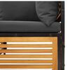 vidaXL Set de canapele de grădină cu perne, 9 piese, lemn masiv acacia