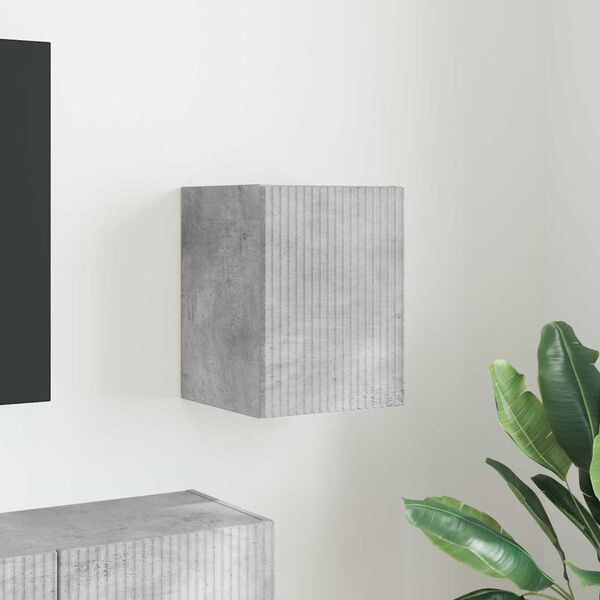 vidaXL Dulap TV de perete Beton 30 x 31 x 40 cm Lemn compozit