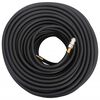 vidaXL Furtun de aer hibrid, negru, 0,6", 100 m, cauciuc și PVC