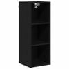 vidaXL Dulap suspendat Stejar Negru 30 x 29,5 x 80 cm Lemn prelucrat
