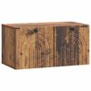 vidaXL Oglindă TV montată pe perete Lemn vechi 59,5 x 31 x 30 cm