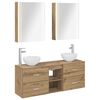 vidaXL Set dulap baie 5 buc. Stejar Artizanal Lemn prelucrat