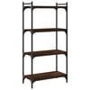 vidaXL Bibliotecă 4 niveluri, stejar maro 60x30x120 cm, lemn prelucrat