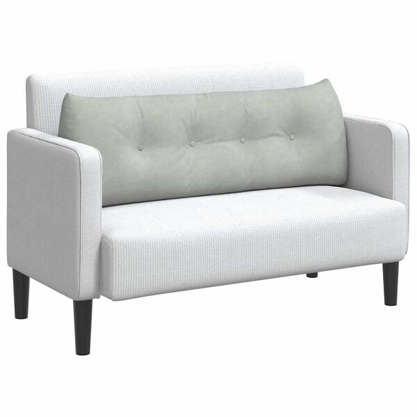 vidaXL Perna pentru spate Gri deschis 140 x 24 x 50 cm Catifea