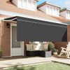 vidaXL Cortina Retractabilă Antracit 400 x 200 cm țesătură