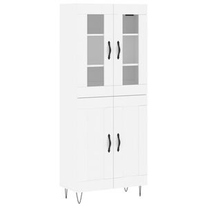 vidaXL Dulap &icirc;nalt, alb, 69,5x34x180 cm, lemn compozit