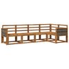 vidaXL Set de canapele de exterior 5 pcs natural Lemn Solid de Acacia