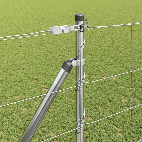 vidaXL Stâlp de gard. Galvanizat 25 x 1,6 m Oțel