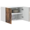 vidaXL Dulapuri de perete pentru bucătărie cu ușă 2 pcs Stejar fumuriu