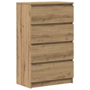 vidaXL Bufetă Stejar Artisan 60x35x98,5 cm Lemn prelucrat