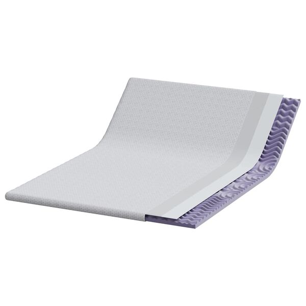 vidaXL Suport pentru saltea Alb 140 x 200 cm Material jacquard