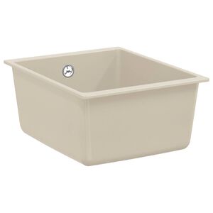 vidaXL Chiuvetă 80% Quartz și 20% Rășină 370 x 460 mm Bej
