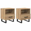 vidaXL Dulap de noapte 2 buc. Stejar Artizanal 40 x 35 x 47,5 cm