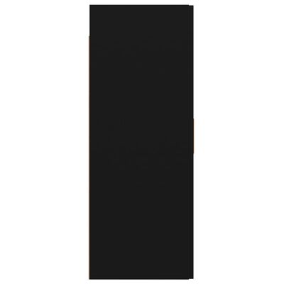 vidaXL Dulap de perete suspendat, negru, 69,5x34x90 cm