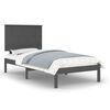 vidaXL Cadru de pat, gri, 90x200 cm, lemn masiv de pin