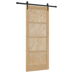 vidaXL Ușă glisantă ORKDAL natural 86 x 211 cm Lemn masiv de pin
