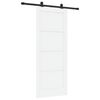 vidaXL Ușă glisantă ORKDAL Alb 83 x 202 cm Lemn masiv de pin