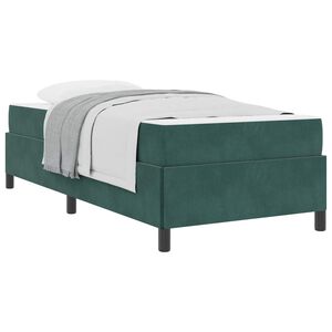vidaXL Cadru de pat Verde &icirc;nchis 80 x 200 cm țesătură