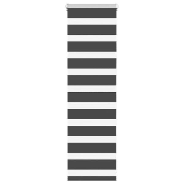 vidaXL Jaluzea tip zebra neagră lățime țesătură 50,9 cm poliester