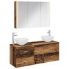 vidaXL Set de mobilier pentru baie 4 buc. Lemn vechi