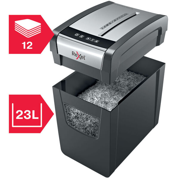 Rexel Tocător de h&acirc;rtie Momentum X312-SL P3