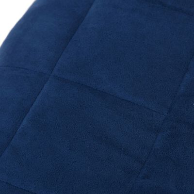 vidaXL Pătură anti-stres, albastru, 135x200 cm, 10 kg, textil