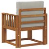 vidaXL Canapea de exterior Lemn de acacia solid și poliester