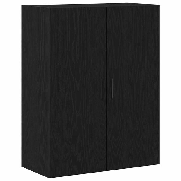 vidaXL Cabinet suspendat Stejar Negru 69,5 x 34 x 90 cm Lemn compozit