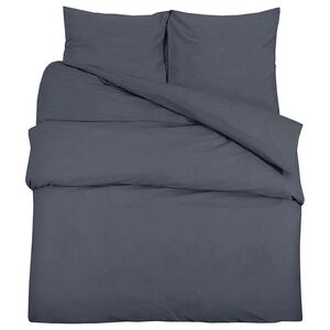 vidaXL Set cu husă de pilotă, antracit, 155x220 cm, bumbac