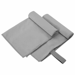 vidaXL Prosoape Sport 2 pcs Gri &icirc;nchis 50 x 30 cm