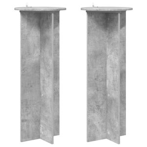 vidaXL Suport pentru plante 2 buc. Gri Beton &Oslash;40 x 100 cm