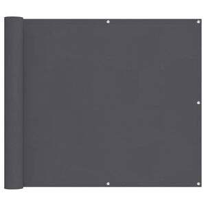 vidaXL Paravan de balcon, antracit, 90x800 cm, 100% poliester oxford