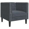 vidaXL Canapea Gri &icirc;nchis 74,5 x 71 x 70,5 cm Catifea