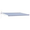 vidaXL Cort electric retractabil Albastru și Alb 4 x 2 m