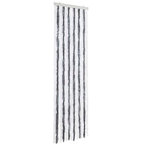 vidaXL Perdea pentru insecte, gri și alb, 56x185 cm, Chenille