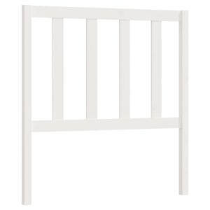 vidaXL Tăblie de pat, alb, 81x4x100 cm, lemn masiv de pin
