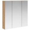 vidaXL Dulap cu oglindă pentru baie Stejar artizanal 70 x 14,5 x 70 cm