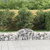 vidaXL Coș gabion arcuit, 200x50x40/60 cm, fier galvanizat