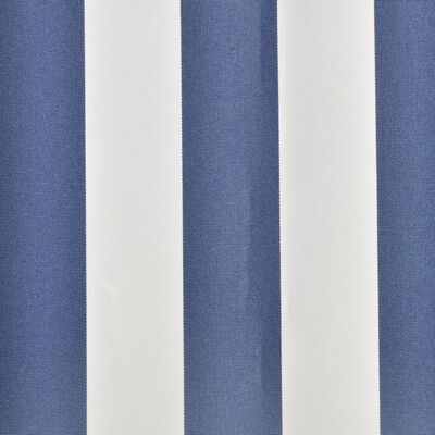 vidaXL Pânză copertină, albastru & alb, 6x3 m (cadrul nu este inclus)