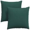vidaXL Perne pentru canapea 2 buc. țesătură Verde &icirc;nchis 80 x 80 cm