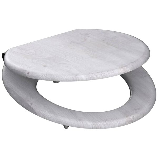 SCH&Uuml;TTE Scaun de toaletă cu &icirc;nchidere silențioasă "LIGHT WOOD", MDF