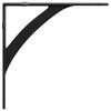 vidaXL Suporturi pentru rafturi de perete 12 buc. Negru 10 x 10 x 3 cm