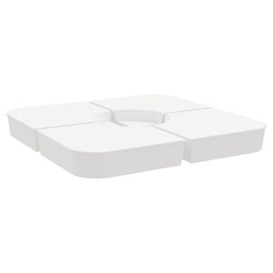 vidaXL Set bază de umbrelă soare 4 piese pentru suport cruce 100 kg PP