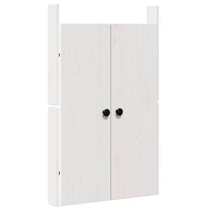 vidaXL Ușă de bucătărie MEPPEL Alb 50 x 9 x 82 cm Lemn masiv de pin