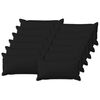vidaXL Husă pentru pernă 12 buc. HOUTEN Negru 40 x 80 cm In sintetic