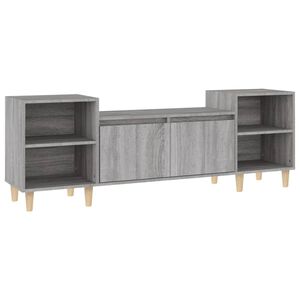 vidaXL Comodă TV, gri sonoma, 160x35x55 cm, lemn prelucrat