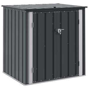 vidaXL Cutie de depozitare pentru grădină Negru 101,5 x 82 x 100 cm