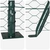 vidaXL St&acirc;lp de gard. Verde 25 x 1 m (plasă de 36 mm) Oțel